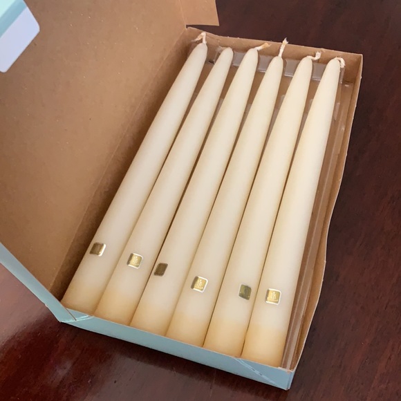 Party Lite 6 Ivory 10” dinner candles NIB